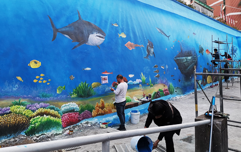 福建省海洋職業(yè)學校校園文化墻繪