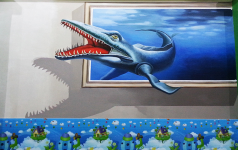 樂(lè)清藍(lán)天幼兒園3Ｄ彩繪：墨客彩繪，以3D童趣，筑夢(mèng)未來(lái)